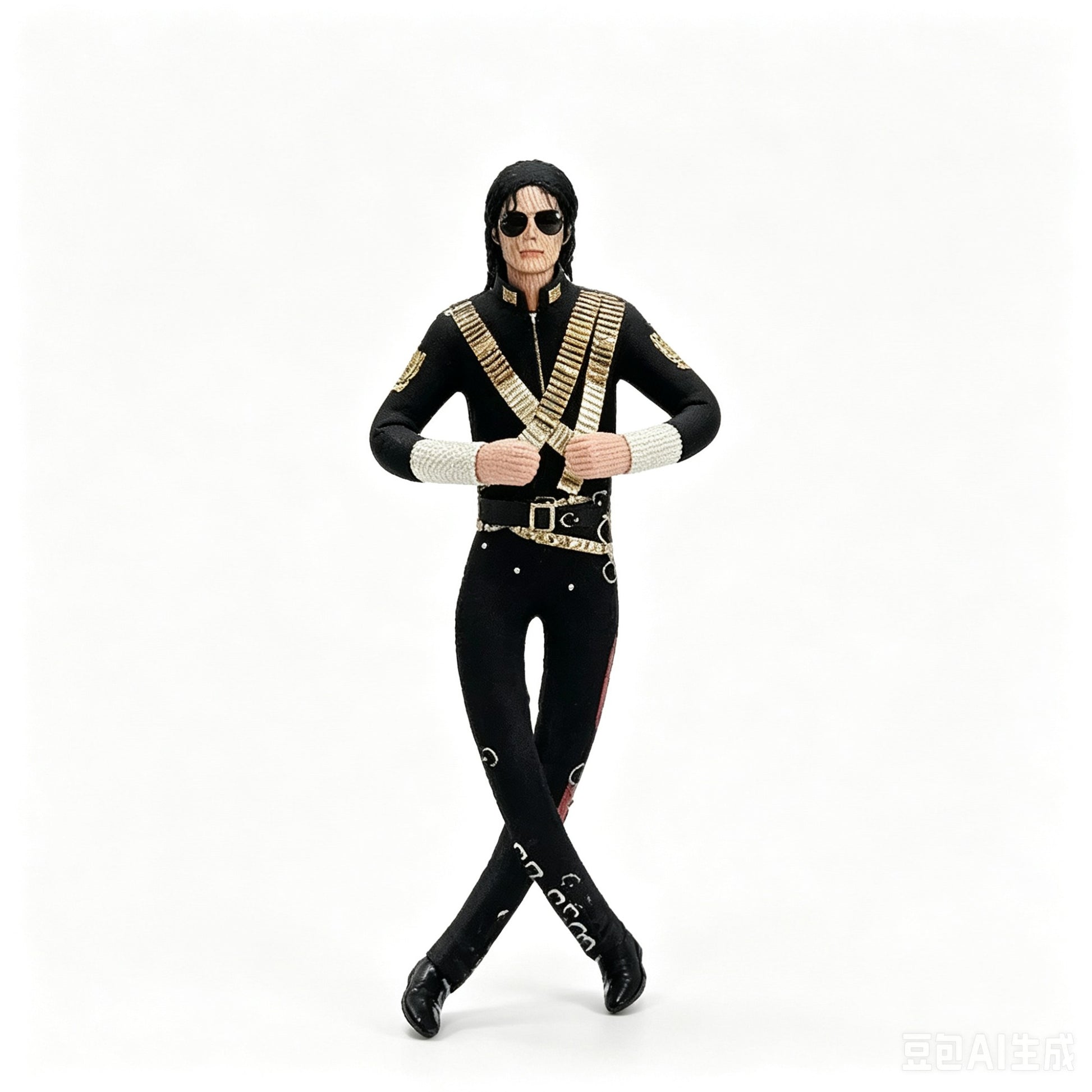 1/2/3pcs Anime Michael Jackson Cosplay Prop Doll Plush Stuffed Figure Dolls Room Decoration Abstract Joint Mobility Props Gift