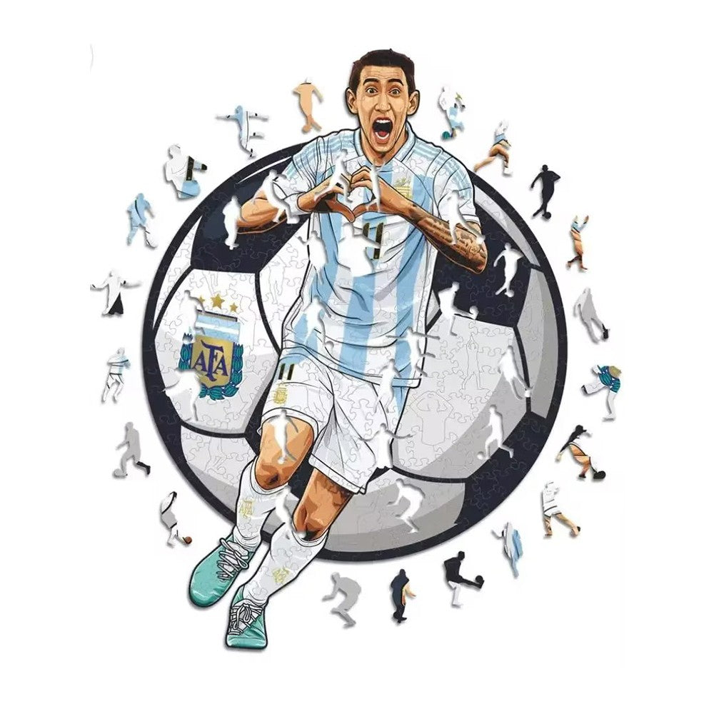 irregular Football Star Wooden Jigsaw Sports Stars Puzzle for Kids Adults Educational Fabulous Gift 300 Pcs DIY Puzzle Toys