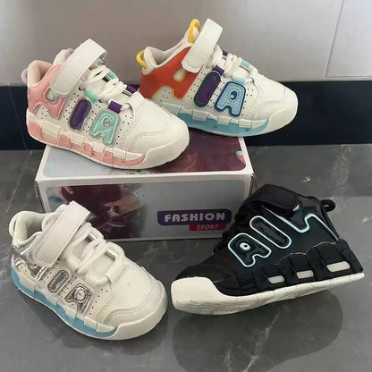 Four Seasons Children's Sneakers Girls Boys Non-slip Sport Shoes Toddler Non-slip Sneakers Casual Soft Shoes Kids Outdoor Sho