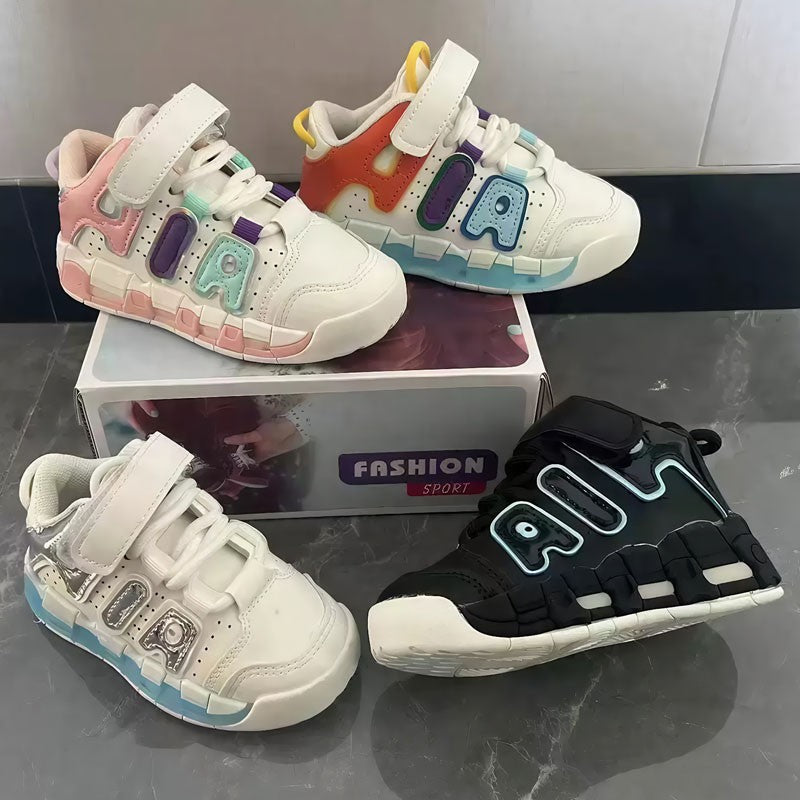 Four Seasons Children's Sneakers Girls Boys Non-slip Sport Shoes Toddler Non-slip Sneakers Casual Soft Shoes Kids Outdoor Sho