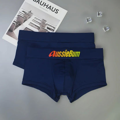 Men's underwear with milk silk comfortable sports boxer aussiebum-m218 bag