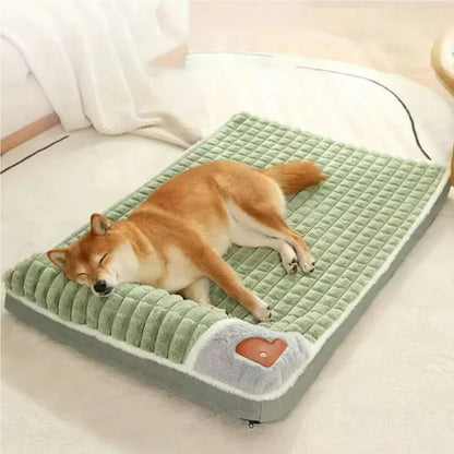 Cama para Cães Lavável à Máquina Almofada Ortopédica Removível para Filhotes Travesseiro de Espuma Viscoelástica para Cães e Gatos de Pequeno Médio e Grande Porte