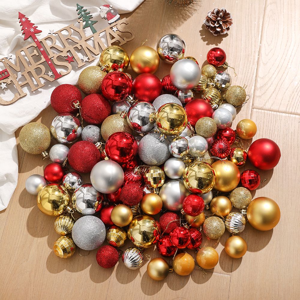10/20/30/50/100Pcs Merry Christmas Ball Hanging Christmas Tree Decoration for Home Decor New Year 2026 Navidad Party Supplies