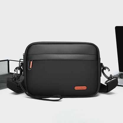 High Quality Soft PU Leather Male Small Shoulder Bag Fashion Men's Mini Handbag Casual Male Day Clutch Phone Bag