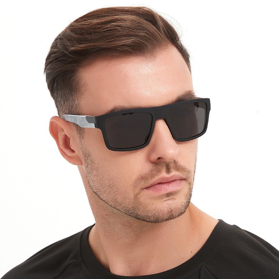 4 PCS Fashion Vintage Square Sunglasses Men Fishing Driving Man Luxury Brand Designer Sun Glasses Anti-Glare Retro Eyewear UV400