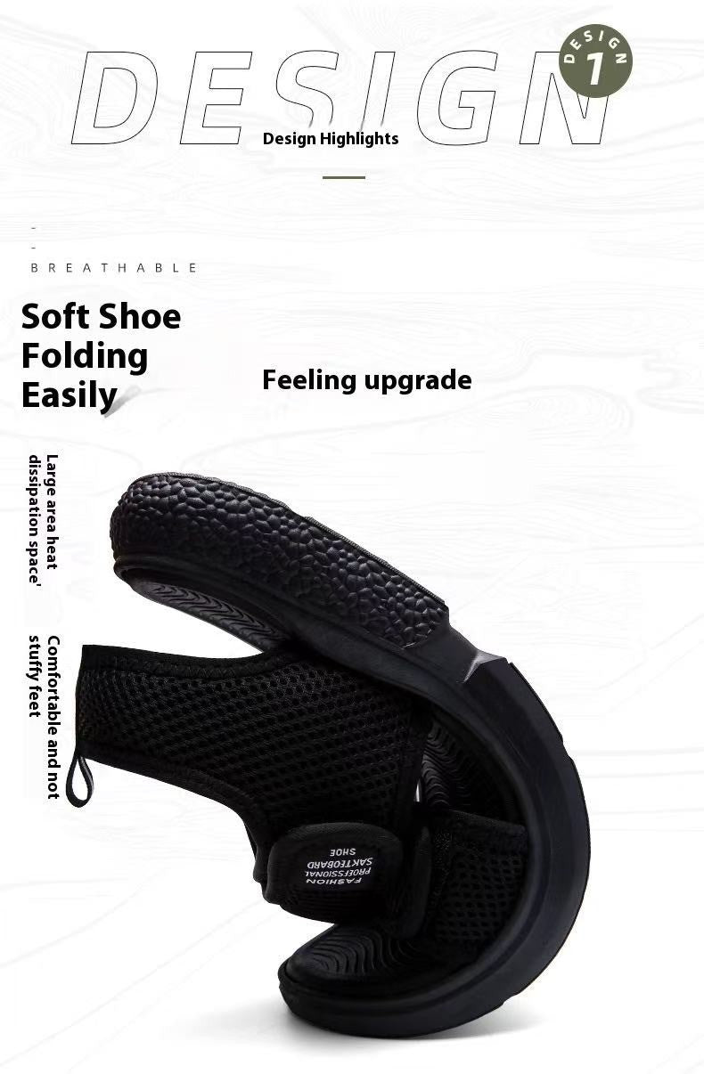 A Pair of Summer Non-Slip Men's Sandals, Casual Outdoor Soft-Soled Business Beach Shoes, Simple and Versatile Men's Shoes