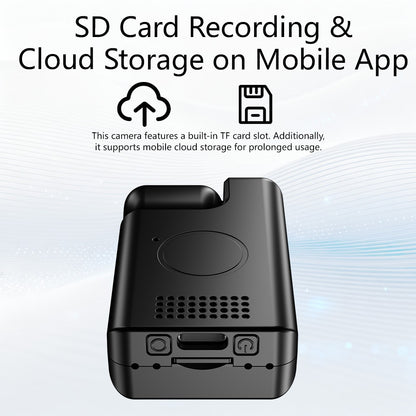 Mini WiFi Security Camera 1080P Wide Angle Night Vision Motion Detection Rechargeable Battery Easy to Mount & App-Controlled