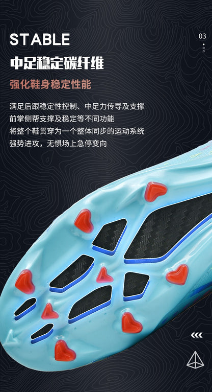 New Men Ultralight Soccer Shoes TF/FG Professional Football Boots Unisex Non-Slip Training Soccer Cleats Outdoor Field Chuteira