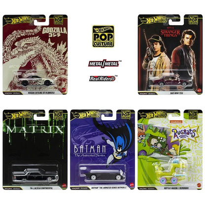 Hot Wheels Autêntico Entertainment Culture Series 1/64 Nissan Skyline Stranger Things BMW Modelos de Carro em Liga Fundida Brinquedos Presentes em Estoque