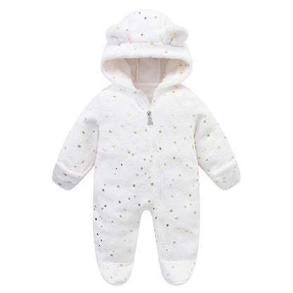 Newborn Baby Clothes Flannel Autumn Winter Baby Boys Girls Rompers Cartoon Newborn Bodysuit Soft Warm Jumpsuit for Babies 0-12M