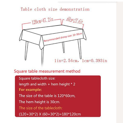 Party Black Waterproof Tablecloth Wedding Banquet Hotel Clothing Direct Sales Oversized Podium Home Decoration Table Cloth