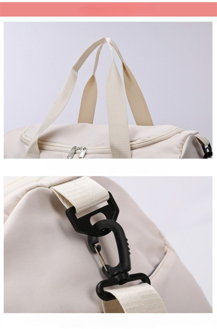 Multifunctional Large Capacity Handbag Waterproof Outdoor Travel Daypack with Wet Dry Shoe Compartment Trendy Fitness Sports Bag