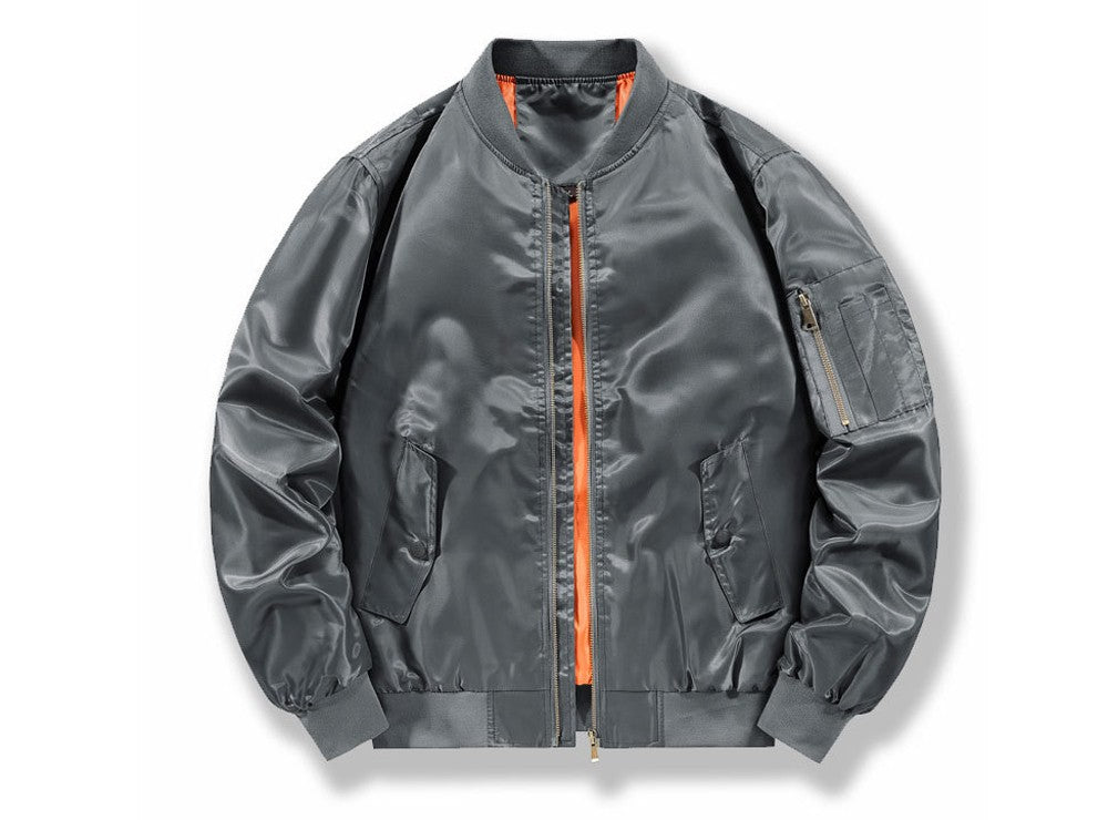 Spring Autumn Men's Bomber Jackets Fashion Men Retro MA-1 Pilot Zipper Coats Men Windbreaker Baseball Uniform Sports Jacket 6XL