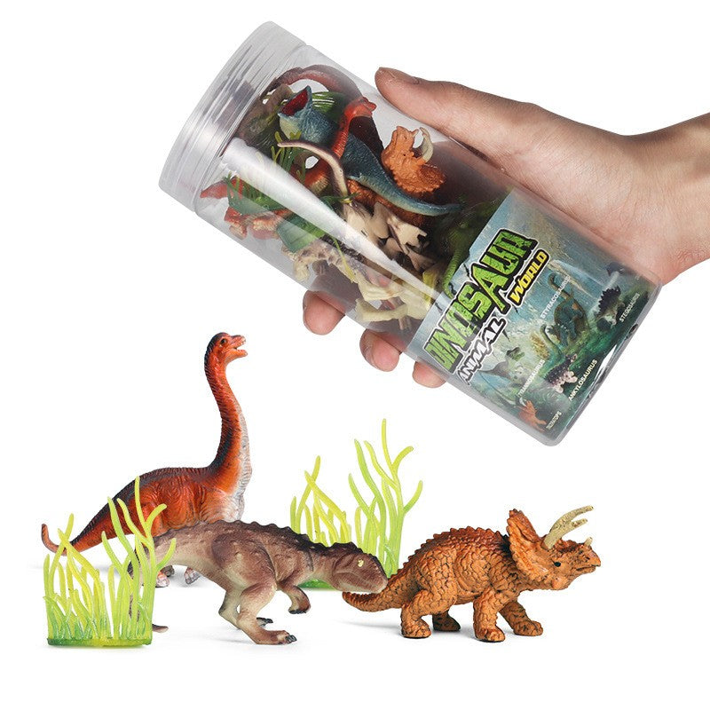 Mini Modelo Animal Fazenda de Vida Selvagem Aves Dinossauro Oceano Conjunto Animais da Planície Crocodilo Pinguim Insetos Brinquedos Micro Modelo Balde