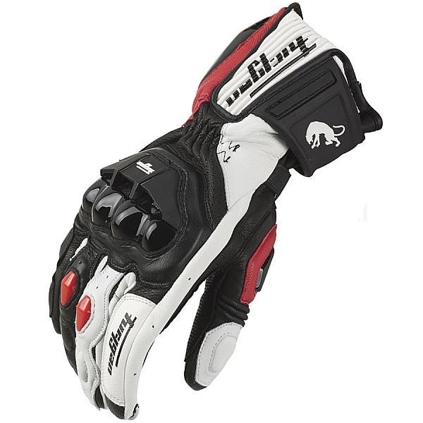 Luvas de Couro Genuíno para Motociclistas Masculinas Luvas de Motocross Corta-vento para Pilotagem ao Ar Livre Equipamento de Proteção para Motociclismo com Tela Sensível ao Toque