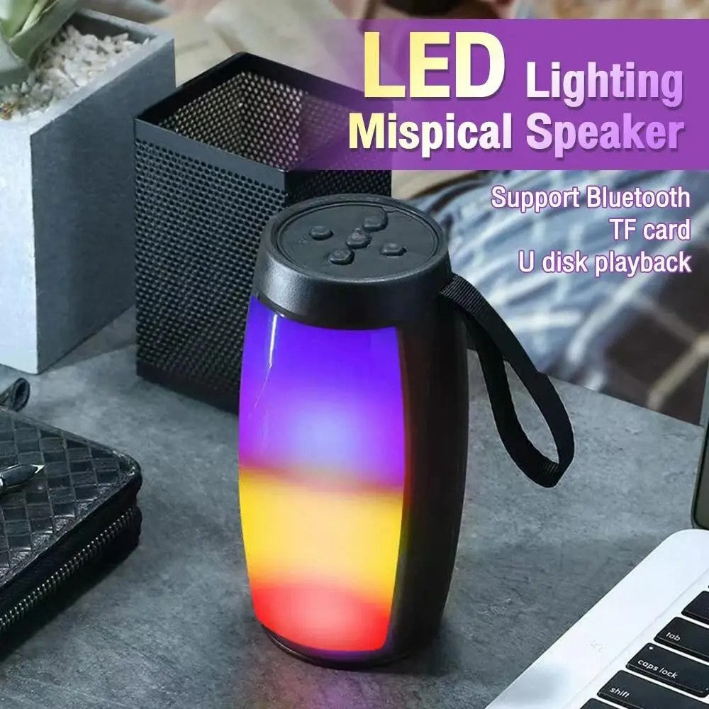 PHONEPACE Bluetooth Wireless Speakers Powerful Portable Sound Box Subwoofer Car Audio Bass MP3 Player Sound System LED Lights