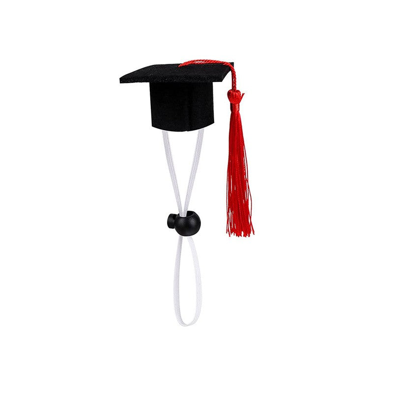 Chapéu de Formatura Pequeno Animal Mini Chapéu de Bacharel com Borla Boné de Estimação Fofo Gravata Borboleta para Gatinho Hamster Acessório de Fantasia para Fotos