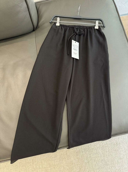 ZAPRHA Summer 2025 Women's Casual Pants Lightweight Draped Loose Fit Simple Sle Comfortable Loose Feeling Casual Trousers