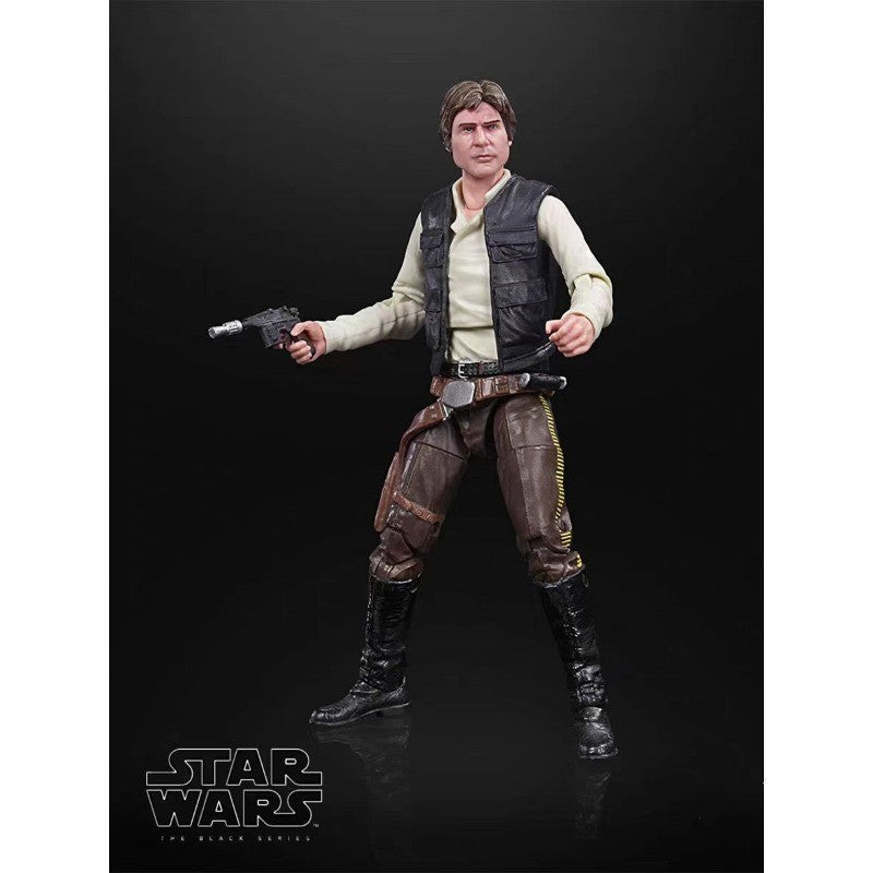 Original Hasbro Star Wars The Black Series Han Solo (Endor) Anime Figure Toys Collection Model