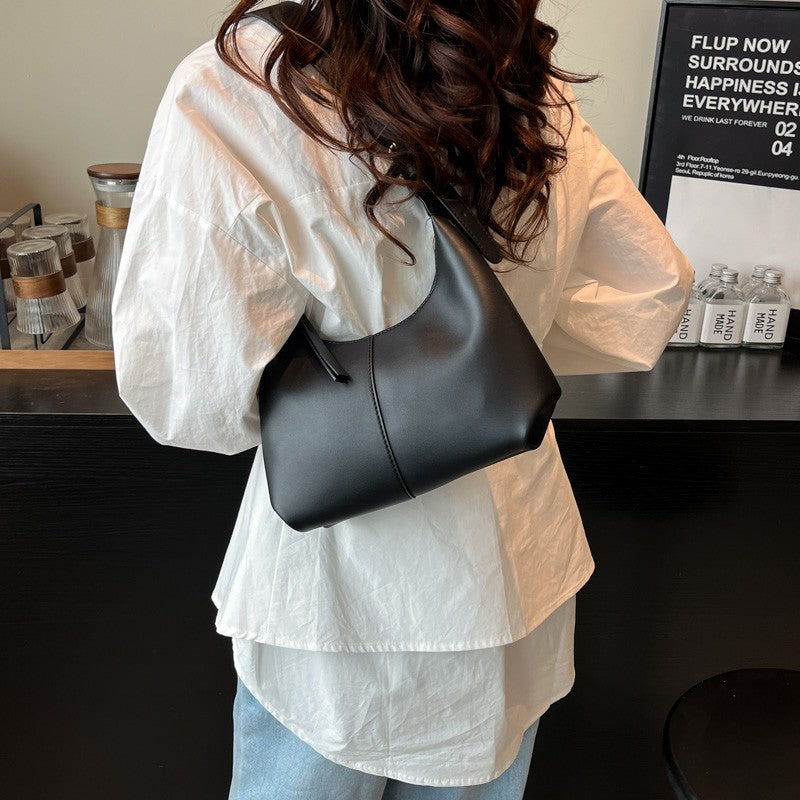 LEFTSIDE Small PU Leather Crossbody Bags for Women 2025 New Trend Retro Underarm Shoulder Bag Ladies Retro Handbags and Purses