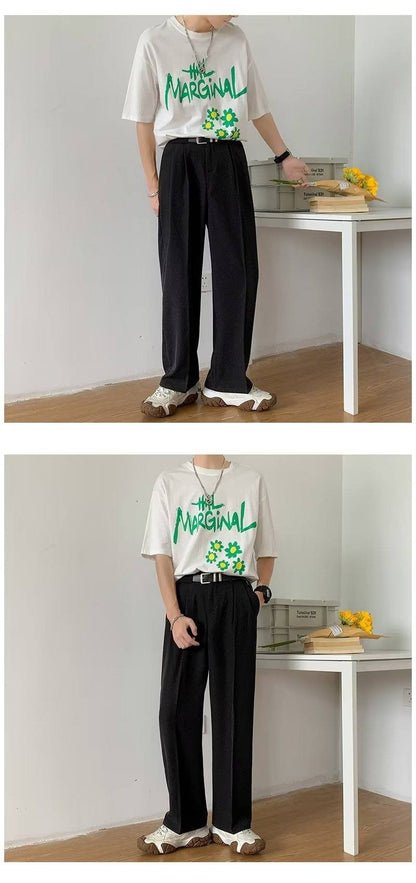Brown Black Suit Pants Men Slim Fit Fashion Social Mens Dress Pants Korean Casual Straight Pants Mens Office Formal Trousers