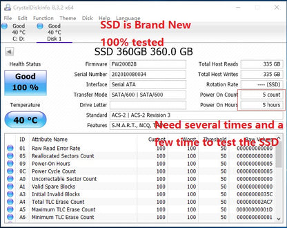WEIJINTO SSD SATAIII 128 GB 256 GB 512 GB 480 GB 360 GB 2,5 polegadas 500 GB 720 GB 960 GB 1 TB Unidade de estado sólido interna para desktop e laptop