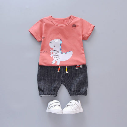 New Summer Baby Girl Clothes Suit Kids Boys Outfits Children T-Shirt Shorts 2Pcs/Sets Toddler Casual Costume Infant Tracksuits