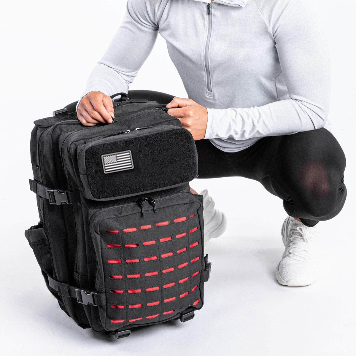 Mochila Impermeável 25L/50L com 2 Bolsos para Garrafas Academia Ao Ar Livre Viagem Caminhada Pesca Trekking Mochilas Bolsa para Notebook de 13 polegadas