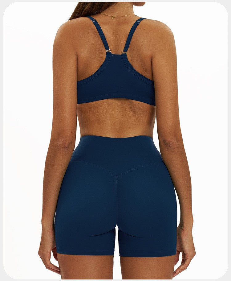 2 Pieces Women's Tracksuit Seamless Yoga Set Workout Outfit Sportswear Gym Clothing High Waist Leggings Fitness Bra Sports Suits