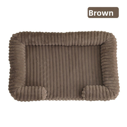 Cama Calmante para Cães Ortopédica em Espuma Viscoelástica Tamanhos P M G GG GGG Sofá com Capa Removível e Impermeável e Tapete de Pelúcia para Cães de Pequeno, Médio e Grande Porte