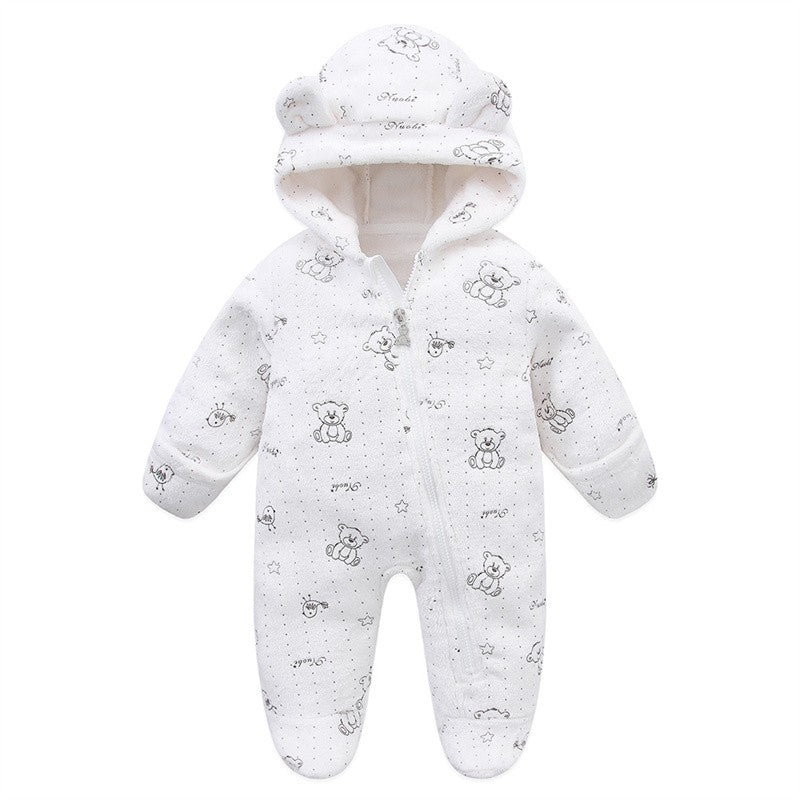 Newborn Baby Clothes Flannel Autumn Winter Baby Boys Girls Rompers Cartoon Newborn Bodysuit Soft Warm Jumpsuit for Babies 0-12M