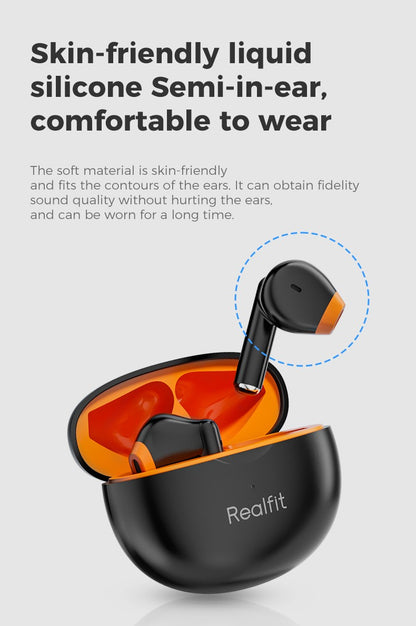 Fone de ouvido Bluetooth Realfit F2 Excelente Qualidade HIFI Fones de ouvido TWS sem fio Atacado para realme xiaomi