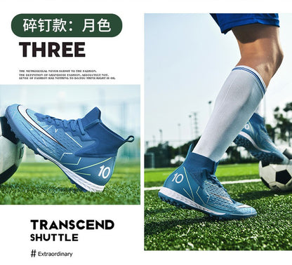 Hot Sale Mens Soccer Cleats High Ankle Football Shoes Long Spikes Outdoor Soccer Traing Boots For Men Women Soccer Shoes