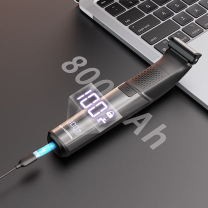 MAXGROOM 3 in 1 Men Bidirectional Body Hair Trimmer Electric Shaver IPX6 Waterproof Double-edged Razor Whole Body Hair Trimmer