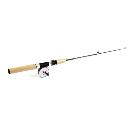 Carbon Mini Ice Fishing Rod Shrimp Tackle 0.6m 0.8m 1m Winter Fishing Gear for Ice Fishing