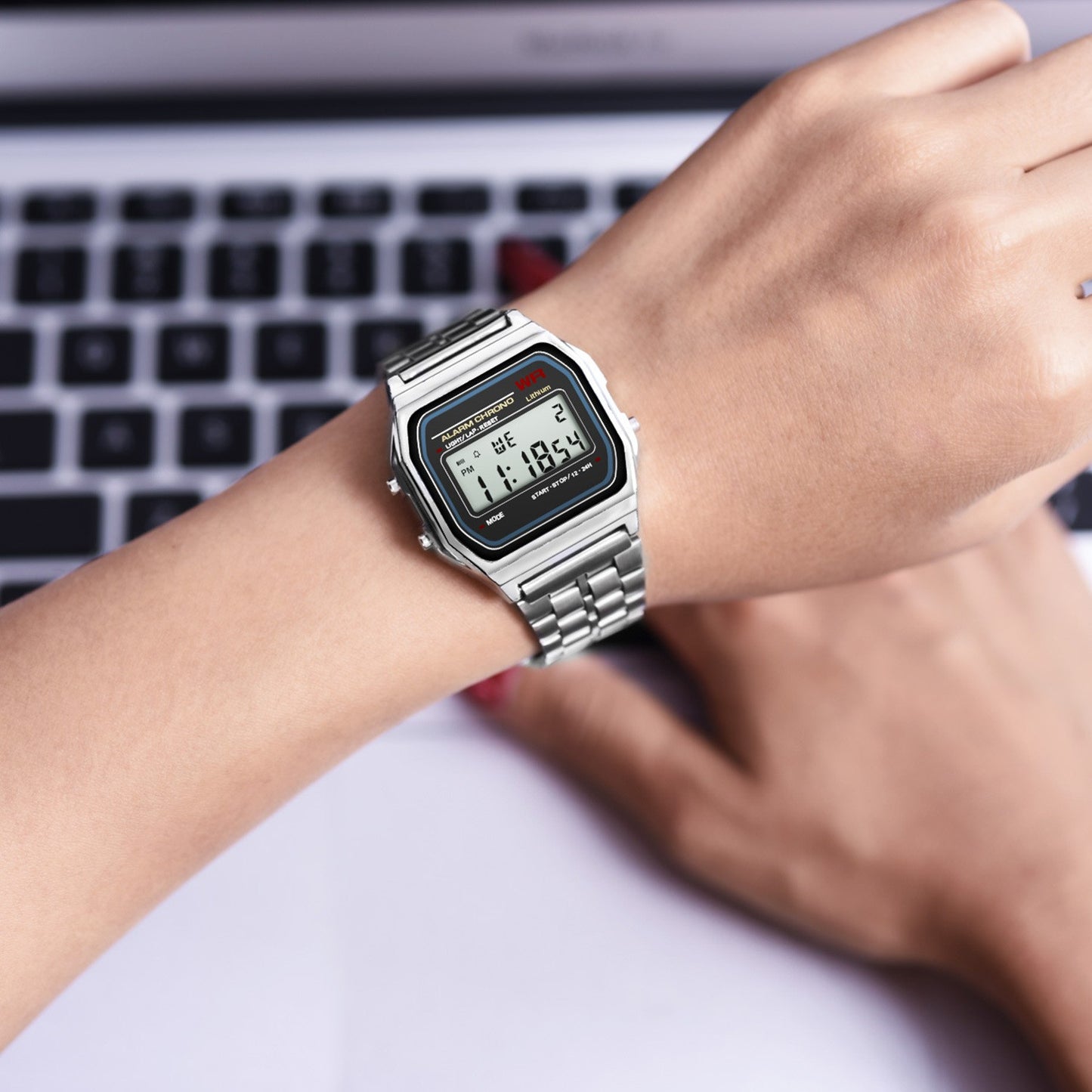 Unisex F91W Retro Men Women's Multifunction LED Digital Watch Stainless Steel Sports Wristwatches Ladies Electronic Wristwatch