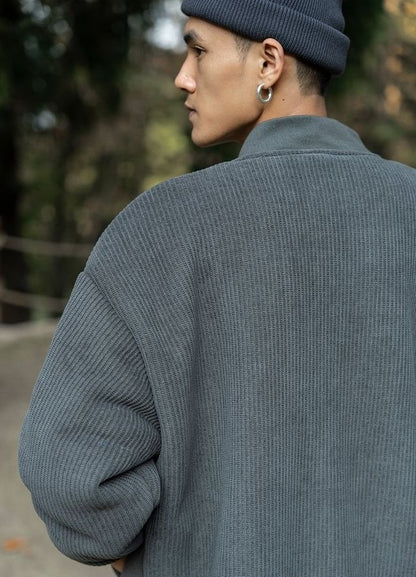 Oversize 300lb Men's Spring Fashion Baseball Jacket Vintage Loose Fit Pilot Coat Outerwear