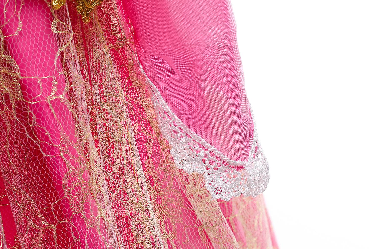 Sleeping Beauty Aurora Princess Halloween Cosplay Dress Off Shoulder Gift Carnival Party Fancy Princess Lace Dress