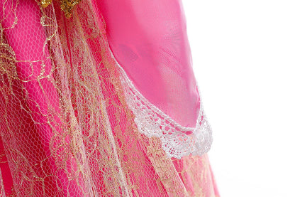 Sleeping Beauty Aurora Princess Halloween Cosplay Dress Off Shoulder Gift Carnival Party Fancy Princess Lace Dress