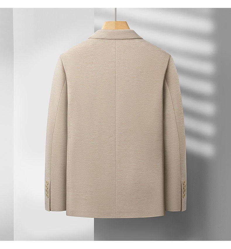 2025 Men's High-End Boutique Wool Suit Casual Business Top Coat Fashion Gentleman Party Four Seasons Elegant Tailored Suit