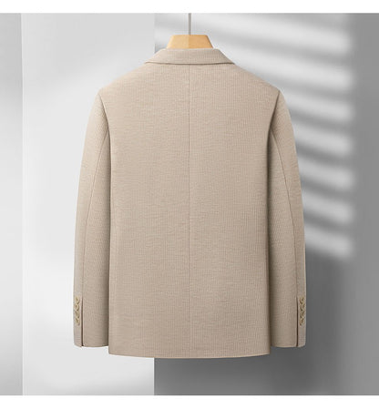 2025 Men's High-End Boutique Wool Suit Casual Business Top Coat Fashion Gentleman Party Four Seasons Elegant Tailored Suit