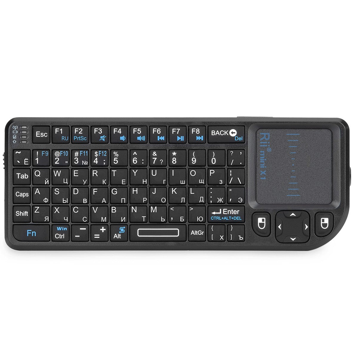 Original Rii X1 2.4GHz Mini Wireless Keyboard English/RU/ES/FR Keyboards with TouchPad for Android TV Box/PC/Laptop