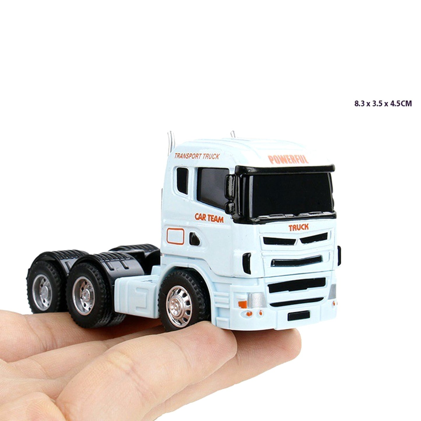 Minicaminhão de Reboque de Contêiner 1:64 Brinquedo Modelo de Liga Série de Carros Diecast com Veículos de Metal de Fricção Modelo Clássico Presente Infantil