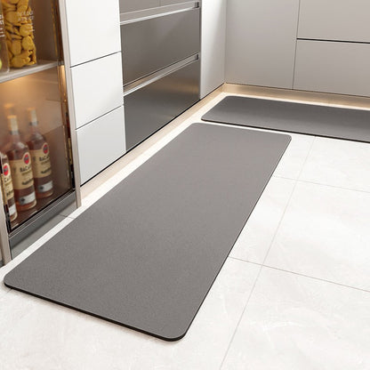 Super Absorbent Kitchen Floor Mat Mat Long Diatomite Kitchen Rug Soft Washable Carpets Solid Color Bathroom Entrance Doormat
