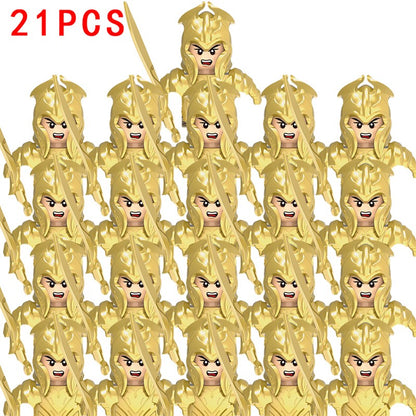Lord of the Rings Elfos Orcs Exército Anões Rohan Mini Bonecos de Ação Blocos de Montar Brinquedos para Crianças Presente de Aniversário