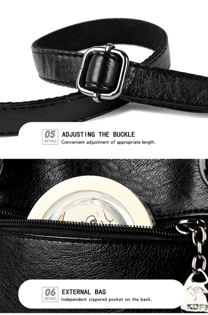 High Quality Cow Leather Ladies Handbags Fashion Luxury Female Messenger Tote Bags Women Genuine Leather Shoulder Crossbody Sac