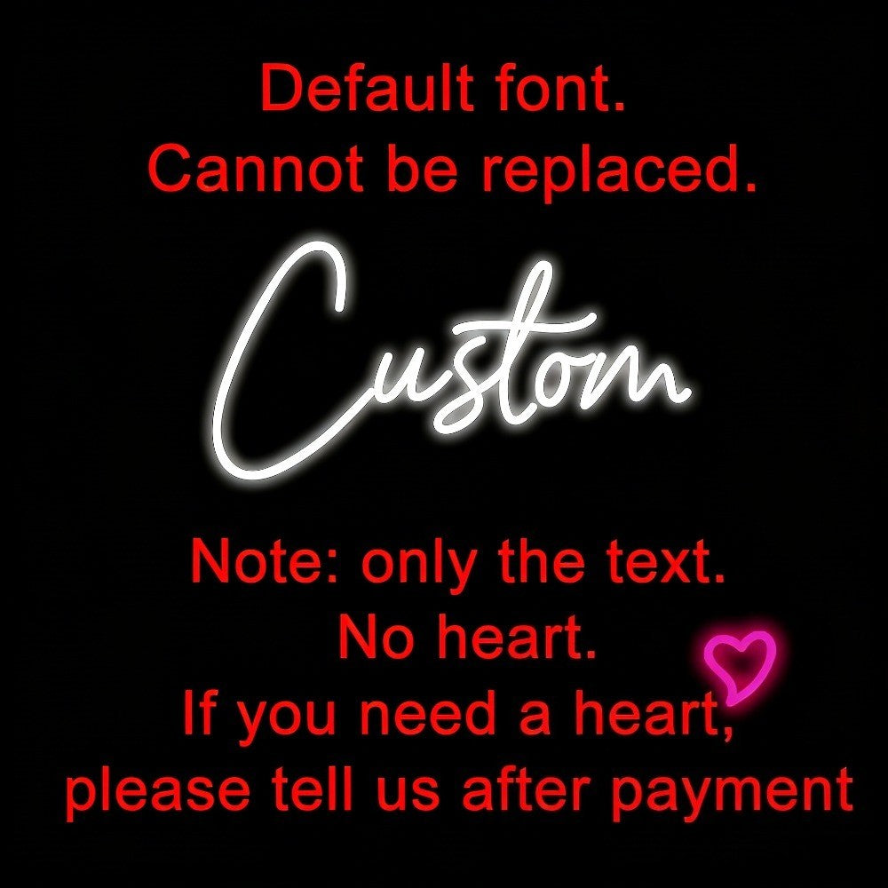 Custom Neon Sign Personalized Name Neon Sign LED Night Light Birthday Wedding Signs Room Bedroom Decoration Wall LED Neon Lamp