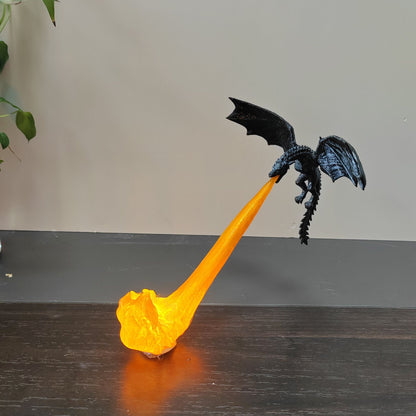Dragon Flame Decor 3D Dragon Flame Book Nook Flying Fire Dragon Statue Unique Christmas Birthday Gift for Dragon Lovers Home USe