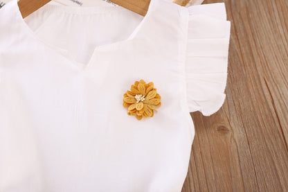 New Summer Fashion Baby Clothes Suit Children Girls Vest Shorts 2Pcs/Sets Toddler Clothing Infant Casual Costume Kids Tracksuits