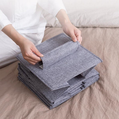 5 Layers Hanging Storage Bag Cotton Linen With 2 Drawers Cap Clothes Socks Pants Shoe Organizer Rack For Home Bedroom Closet